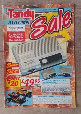 Vintage Tandy Sales UK Catalogue Electronica Digital Technologies 1988