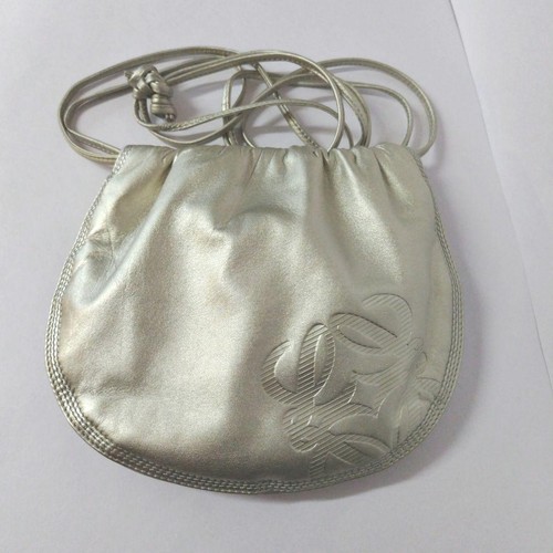 Loewe Nappa Leather Shoulder Bag Anagram Gold Japan