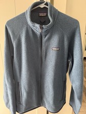 Patagonia men Blue Full Zip Outdoor Jacket with Logo and Pockets