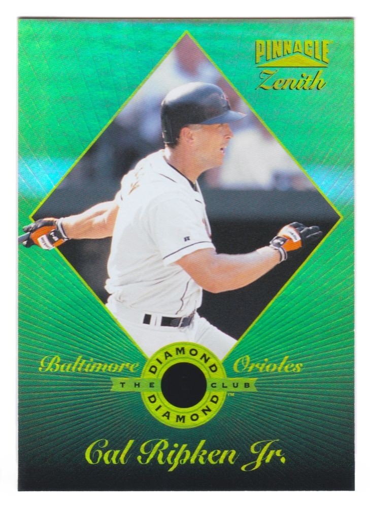 1996 Pinnacle Zenith Cal Ripken Jr The Diamond Club Insert #5 of 20 Orioles HOF