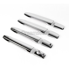 Door Handle Cover For 13-20 Mitsubishi Outlander Lancer Chrome W Smart Keyless Door Handle Cover For 13-20 Mitsubishi Outlander Lancer Chrome W Smart Keyless