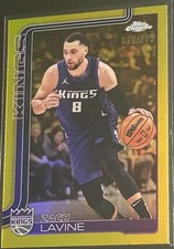 ZACH LAVINE 2025-26 TOPPS CHROME YELLOW REFRACTOR SP /275