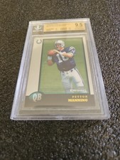 PEYTON MANNING BGS 9.5 1998 Bowman:Bowman Chrome Previews HOF Rookie Card #BCP1. rookie card picture