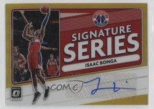 2020 Panini Donruss Optic Signature Series Gold Prizm 4/10 Isaac Bonga Auto 9v7