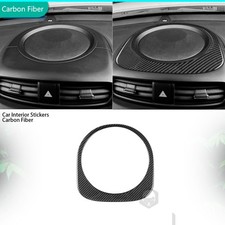 Real Carbon Fiber Center Dashboard Storage Panel Cover Trim For Kia Soul 2014-19