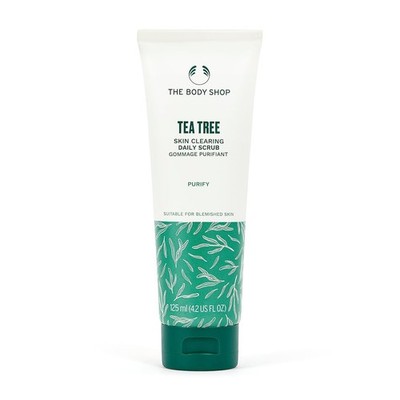 The Body Shop Daily Scrub, Tea Tree, 125ml Tea Tree Quietschsauber Peeling