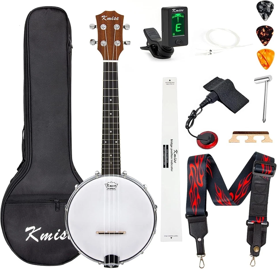Compact 23'' Banjo Ukulele for On-The-Go Musicians - Image 3 of 4