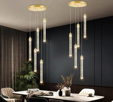 5 Light Mini Chandelier LED Pendant Lighting for Kitchen Island Modern Gold