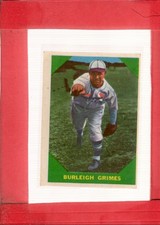 1960 Fleer #59 Burleigh Grimes EX Excellent Cardinals ID:69414