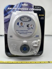 Jensen AM/FM Shower CD Radio Travel CDRW JCR-545 Fog Resist Mirror NEW IN PKG