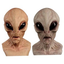 Alien Face Masque Full Head Halloween Latex Alien Headgear Halloween Scary Mask