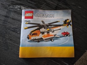 100% Complete LEGO Creator 7345 Transport Chopper Helicopter Plane Boat W/instr