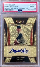 2022 Panini Select Gaylord Perry GOLD VINYL PRIZM /1 AUTO PSA 10 GEM MINT (1/1)