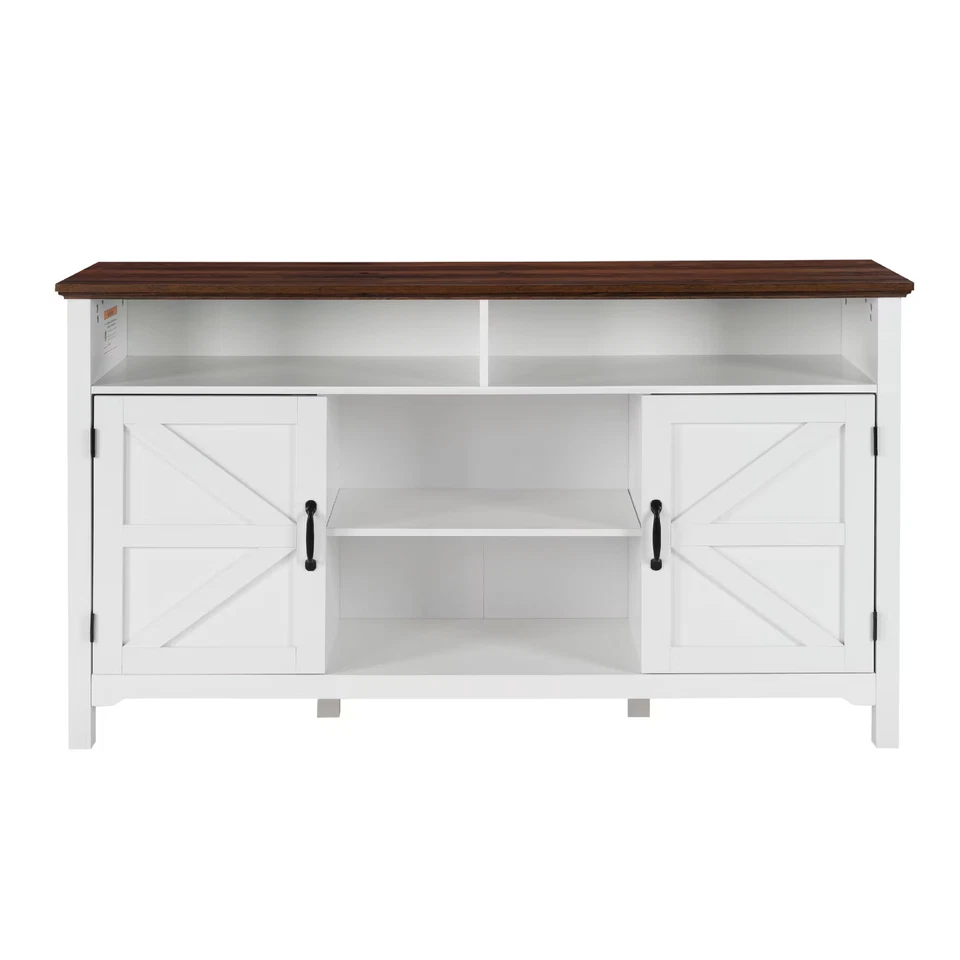 FunniHomi 58" Farmhouse Sideboard Buffet Cabinet w/ Adjustable Shelves - Image 4 of 4