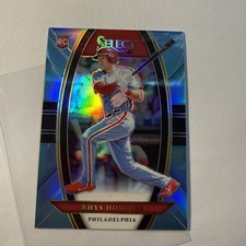 2018 Panini Select Rhys Hoskins #/49 Light Blue Prizm #6 Phillies RC Rookie
