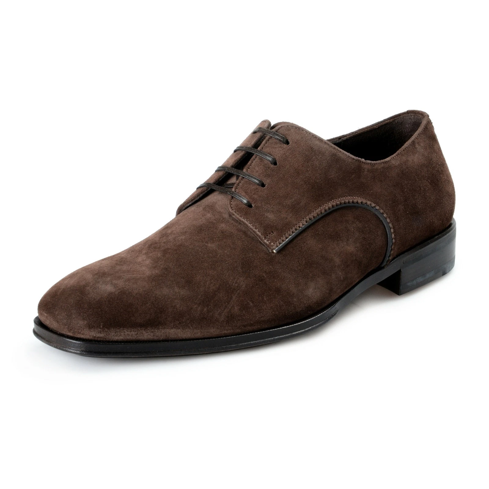Ferragamo — Salvatore Ferragamo Mens "Daniel" Suede Leather Oxfords Shoes US 8EE IT 41EE