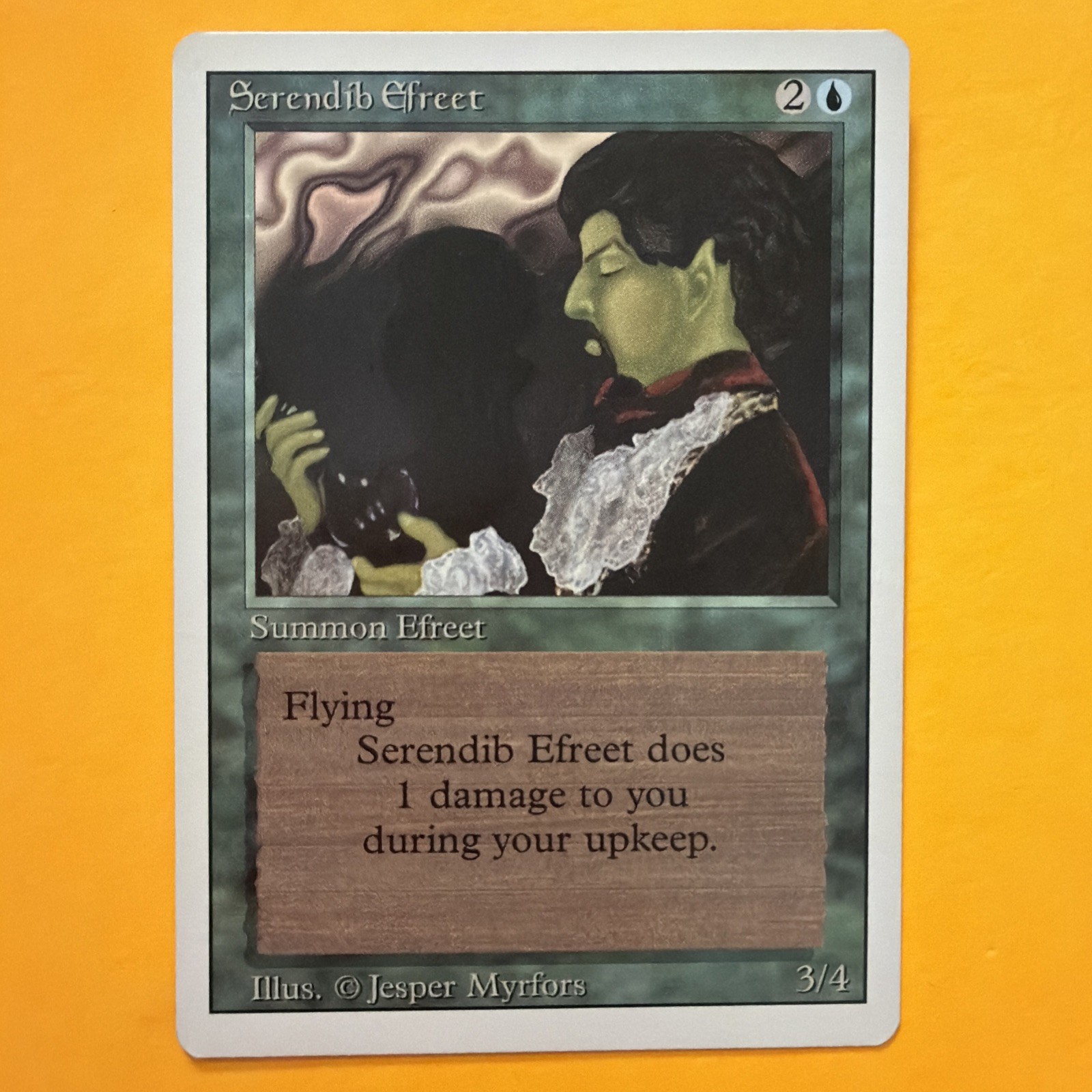 🟢🔵 SERENDIB EFREET REVISED EDITION LIGHTLY PLAYED -NM MAGIC The Gathering 🟢🔵
