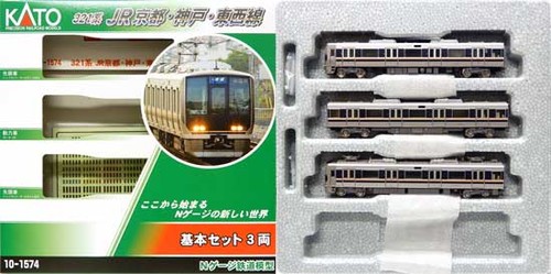 NGauge KATO (Kato) 10-1574 Series 321 JR Kyoto, Kobe y Tozai Line 3-Car | Zustand: Usado