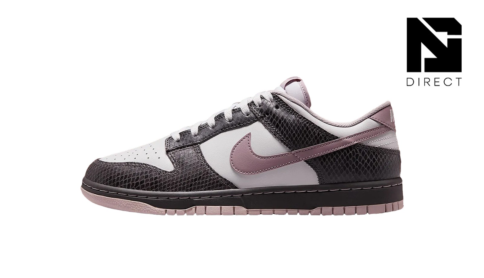 Brand New Nike Dunk Low SE Medium Ash Violet Snakeskin HV6932-299 Men's Size