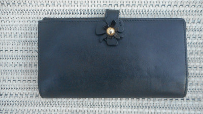 Furla classic Folded Long Wallet Black
