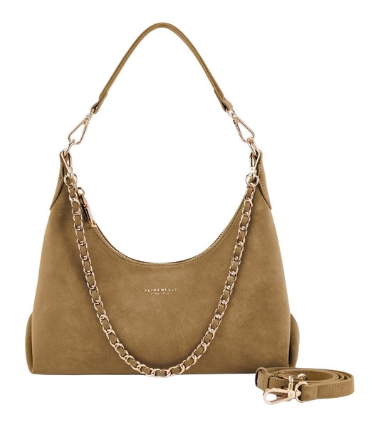 Seidenfelt Manufaktur Rena Midi Hobo Bag Schultertasche Fudgy Caramel Hellbraun-image