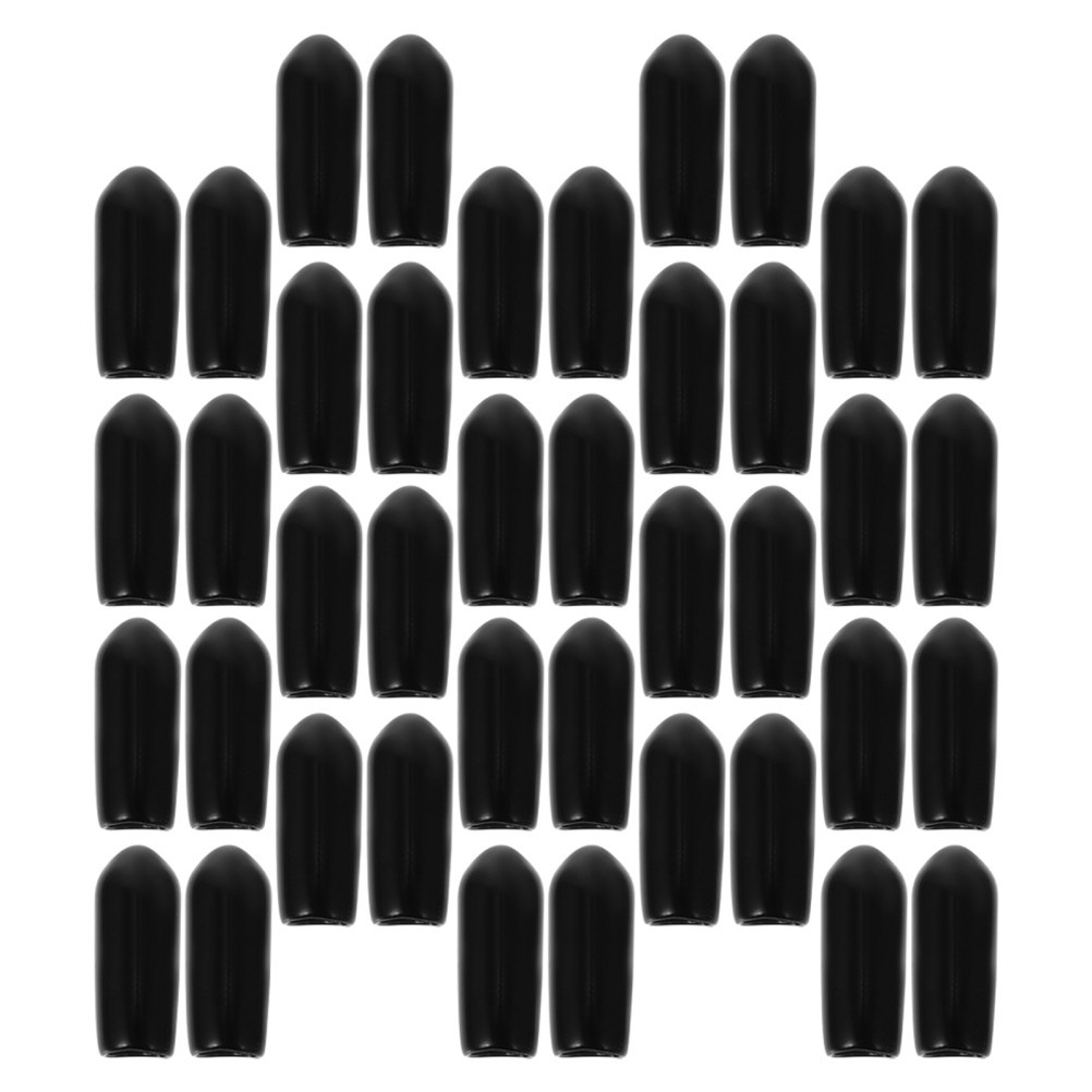 100Pcs Headband Ending Protectors Hair Clasp Rubber End Caps DIY Accessories