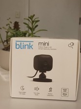 Blink Mini Compact indoor plug-in smart security camera, 1080p HD Brand New