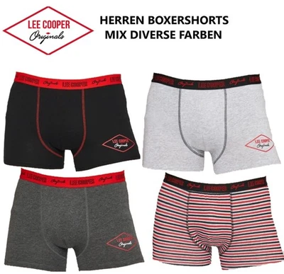 Lee Cooper 1er Pack Boxershorts Herren Boxer Unterhosen Baumwoll Retro Shorts - Bild 1 von 4