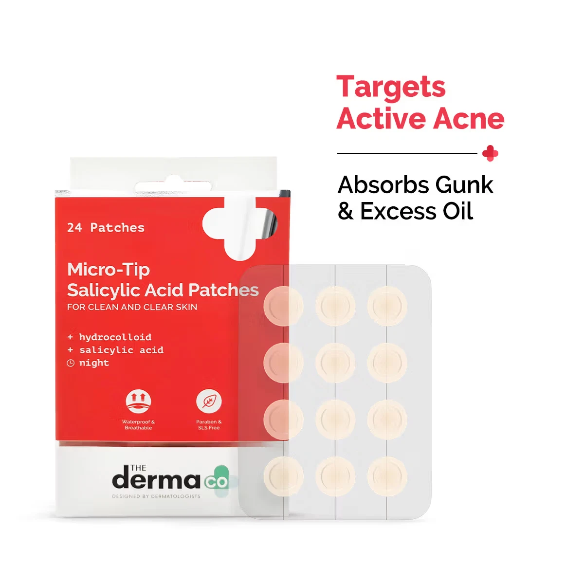 The Derma Co Micro-tip Acne Patches With Salicylic Acid Clear Skin - 24 Patches