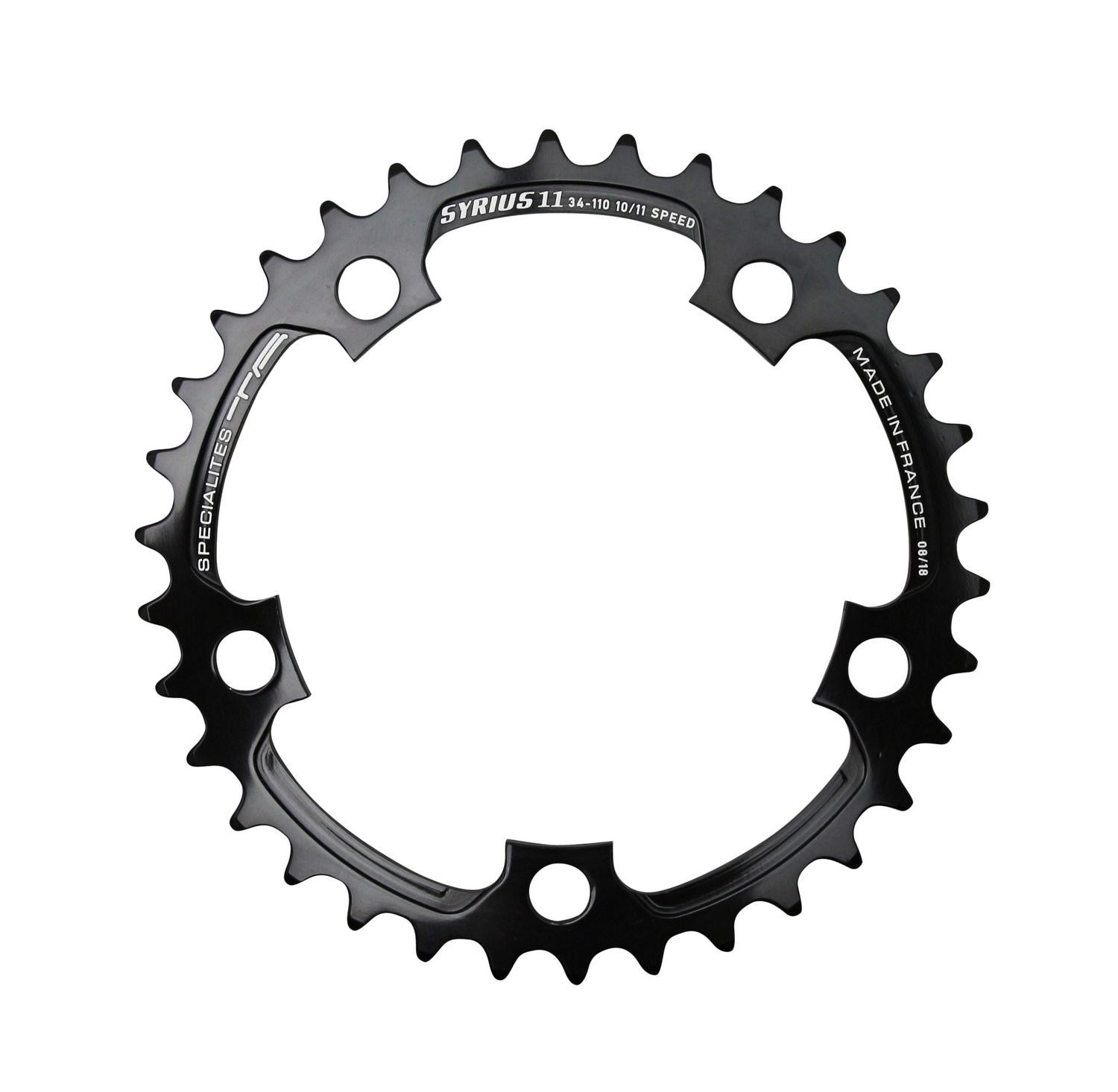 Plateau TA Zelito 28 dents noir entraxe 74mm pour transmission triple 9-10 vitesses