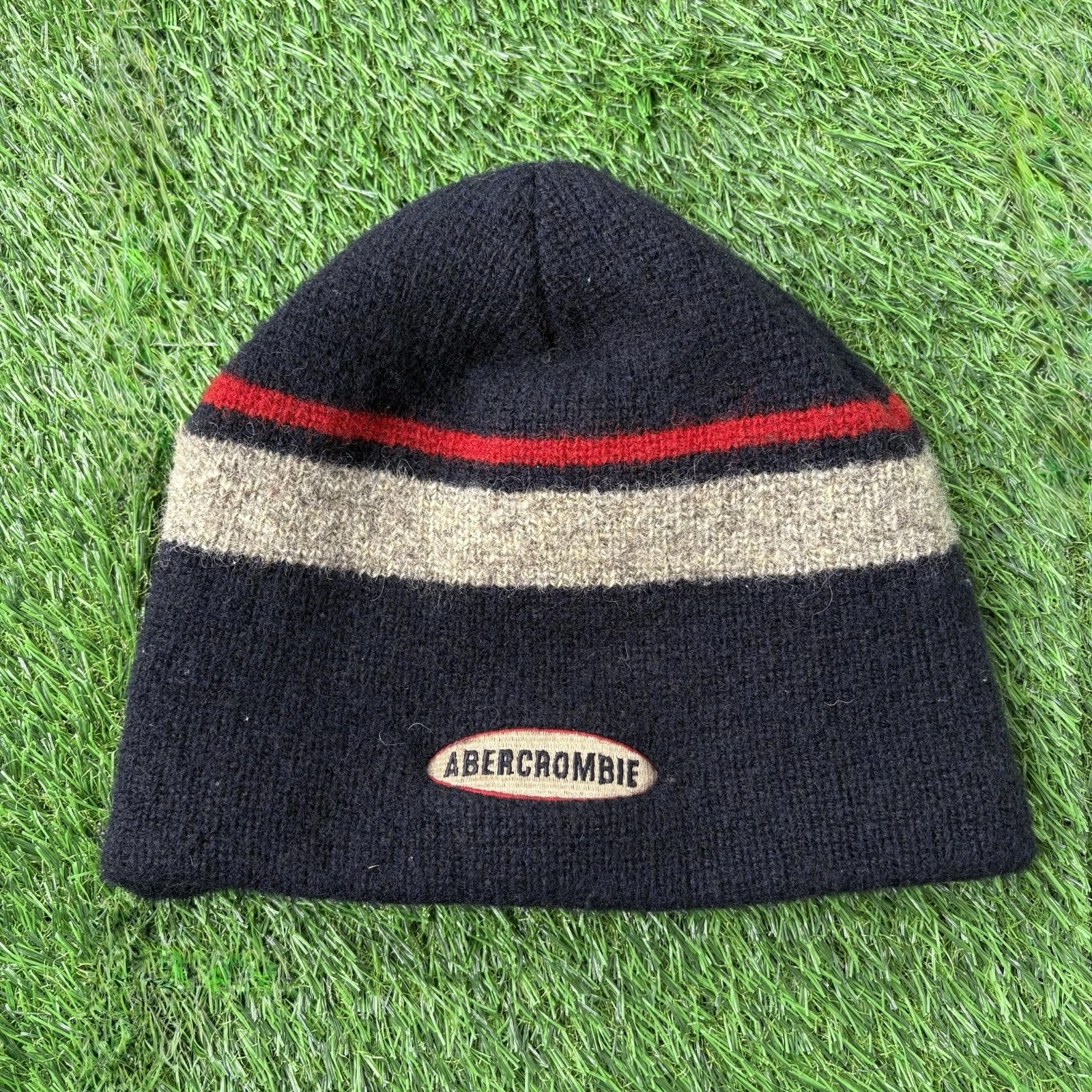 Vintage Abercrombie and Fitch Beanie Wool And Fleece Lined 100% Wool