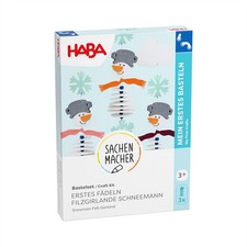 HABA Bastelset - Erstes Fädeln Filzgirlande Schneemann