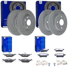 ATE PowerDisc BREMSSCHEIBEN + BELÄGE VORNE + HINTEN passend für OPEL ASTRA G
