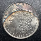 1884-O Morgan Silver Dollar $1 Uncirculated With Crazy Artificial Toning