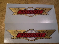 Mint Orig Motobike Bicycle Decal Set Schwinn Hawthorne Columbia Elgin & Others