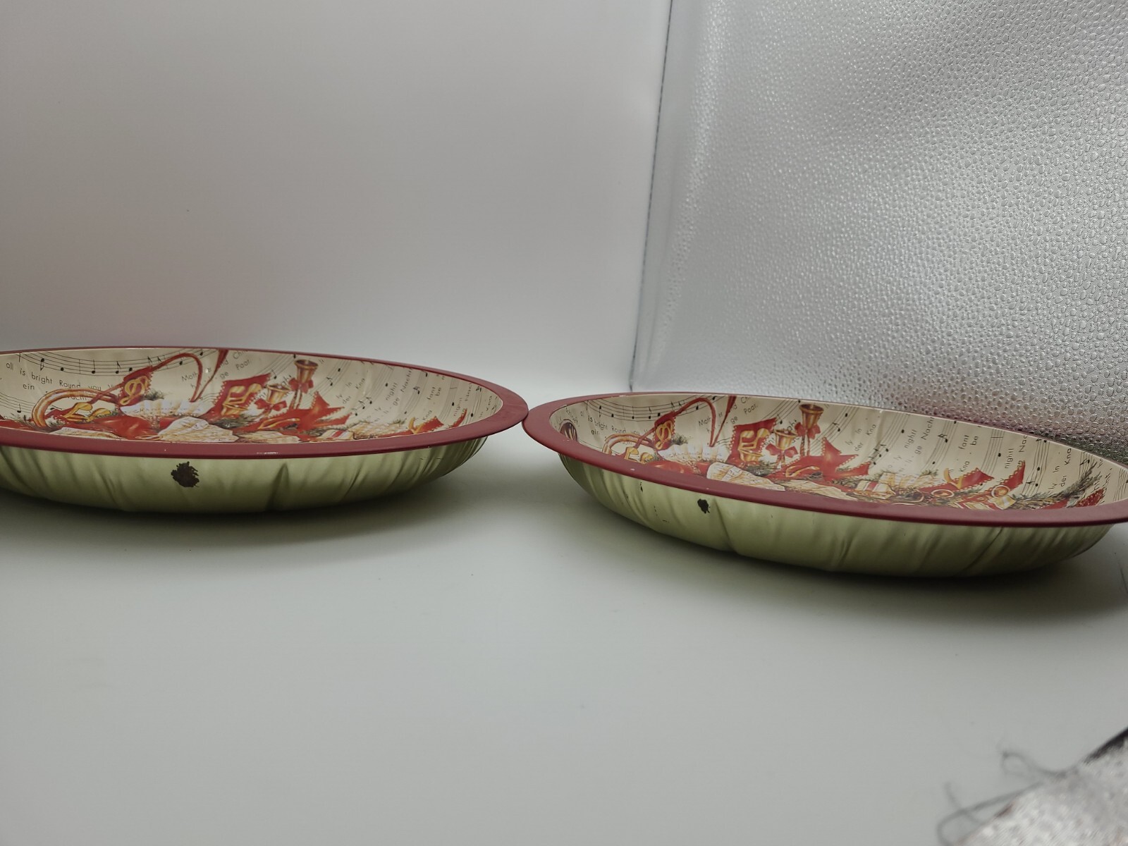 2x Hartin International Tin 10" Christmas Plates eBay