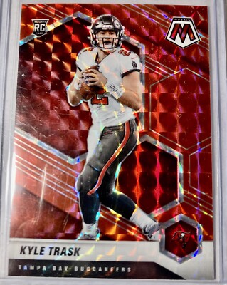 2021 Mosaic KYLE TRASK Rc Rookie Red Reactivate Prizm SP #309 NM Buccaneers