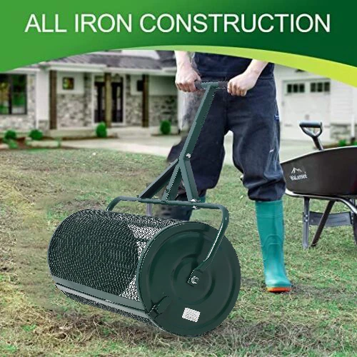 Compost and peat moss on sale spreader