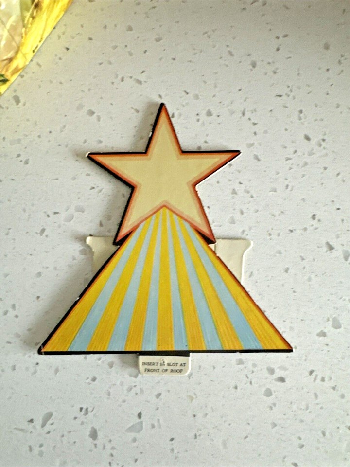 RARE 1933 CHRISTMAS CRIB The FiboBilt Division Badger Carton Hardboard