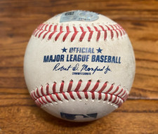 J.D. Davis Giants Game Used SINGLE Baseball 7/28/2023 vs Red Sox MLB Hit #418