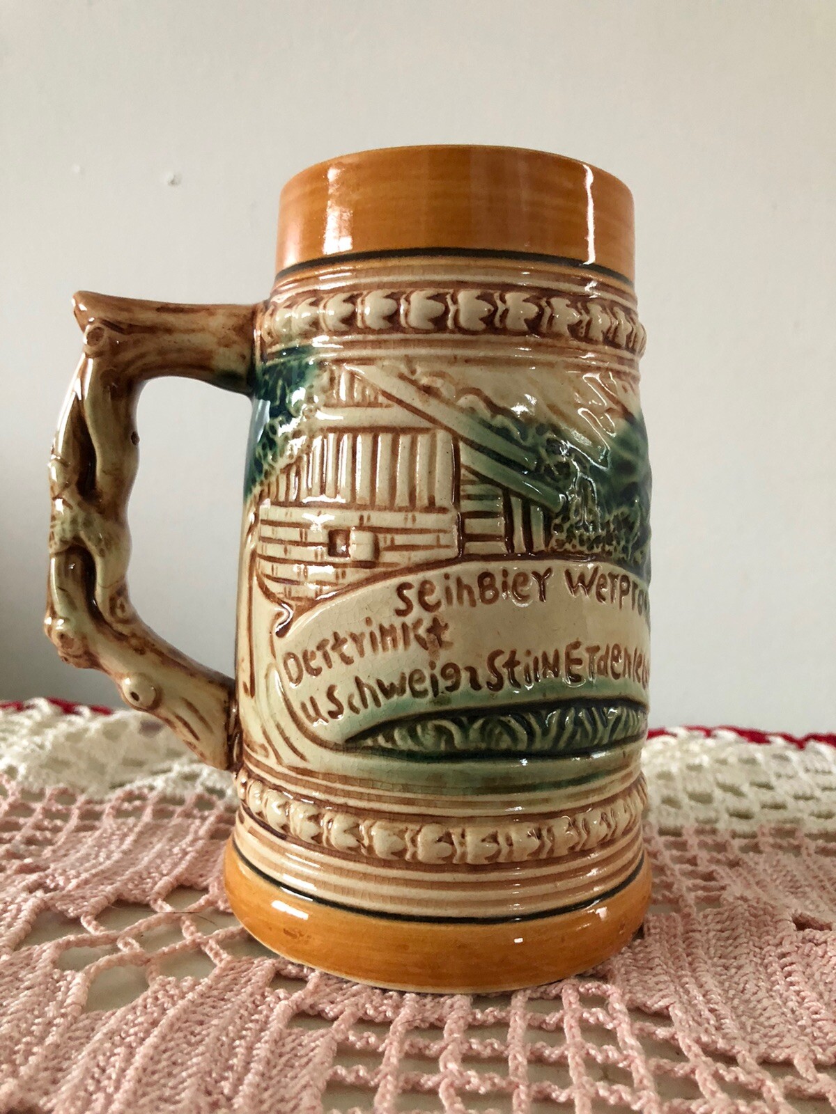 Vintage Tremont Ware Japanese Beer Stein Old German Beer Mug Stein