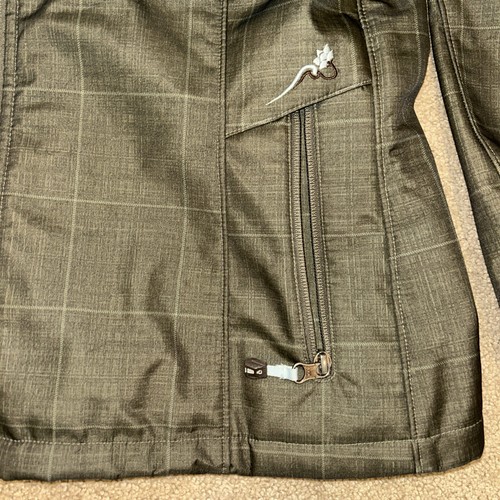 The North Face Soft Fleece Lined Hooded Ski Snowboard Jacket Brown Plaid L Faded - 第 9/24 張圖片