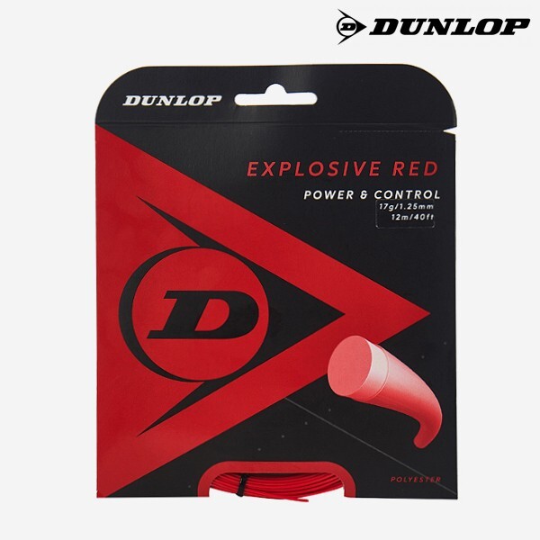 Струна для теннисной ракетки Dunlop Explosive Red 125 мм 17 г 12 м NWT 4790₽