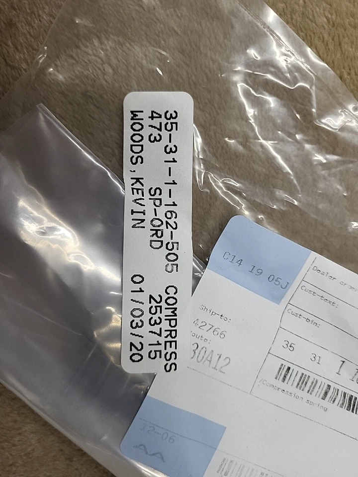 Genuine BMW E36 E38 E39 323i 323ti 325i 325is Compression Spring 35311162505 - Image 2 of 3