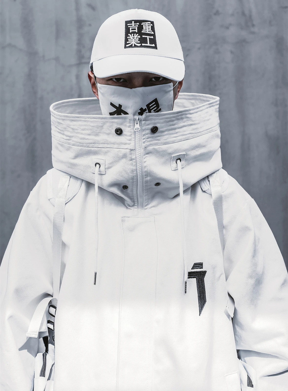 Niepce i-Tech Techwear Jacket Urban Streetwear Asian Hip Hop Funnel Hoodie image 11