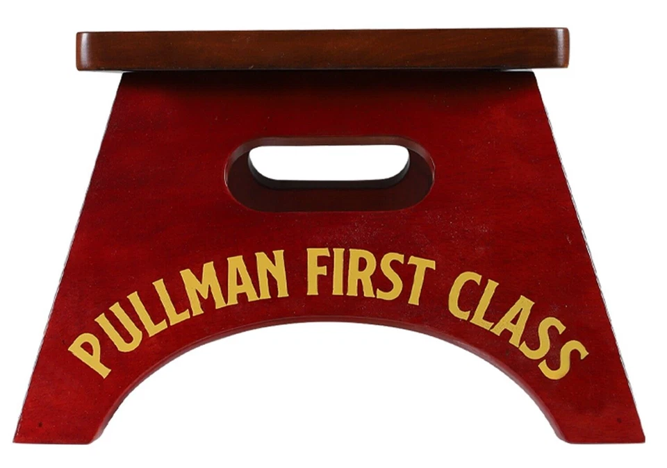 Canadian Pacific Pullman Train Steps Foot Stool 7.75" Wood Toilet Poop Bathroom - Image 4 of 4