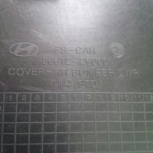 OEM Rear Bumper Guard Diffuser Matt Black 1p For 2011 2016 Hyundai Veloster - Picture 7 of 8