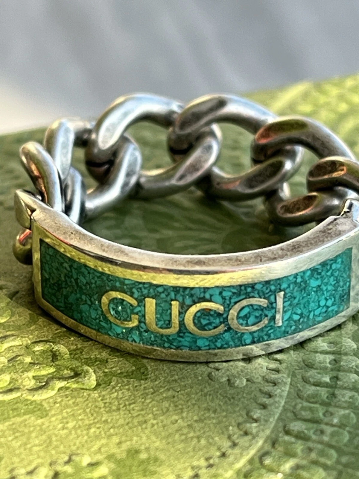 Bague GUCCI argent Ag 925 taille 19