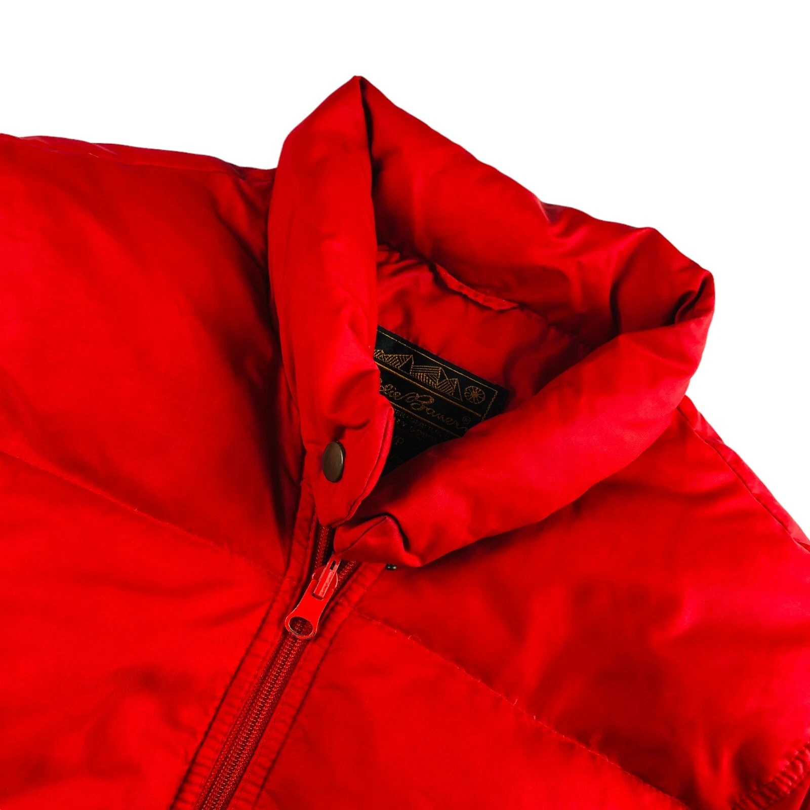 VTG Eddie Bauer Men’s McFly Down Puffer Vest Red • Small