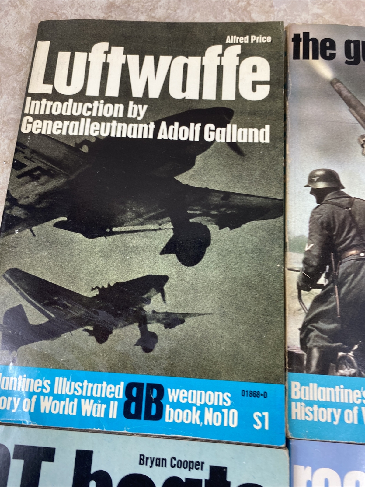 Lot Of 4 Ballantines Illustrated History WWII World War II | โรง